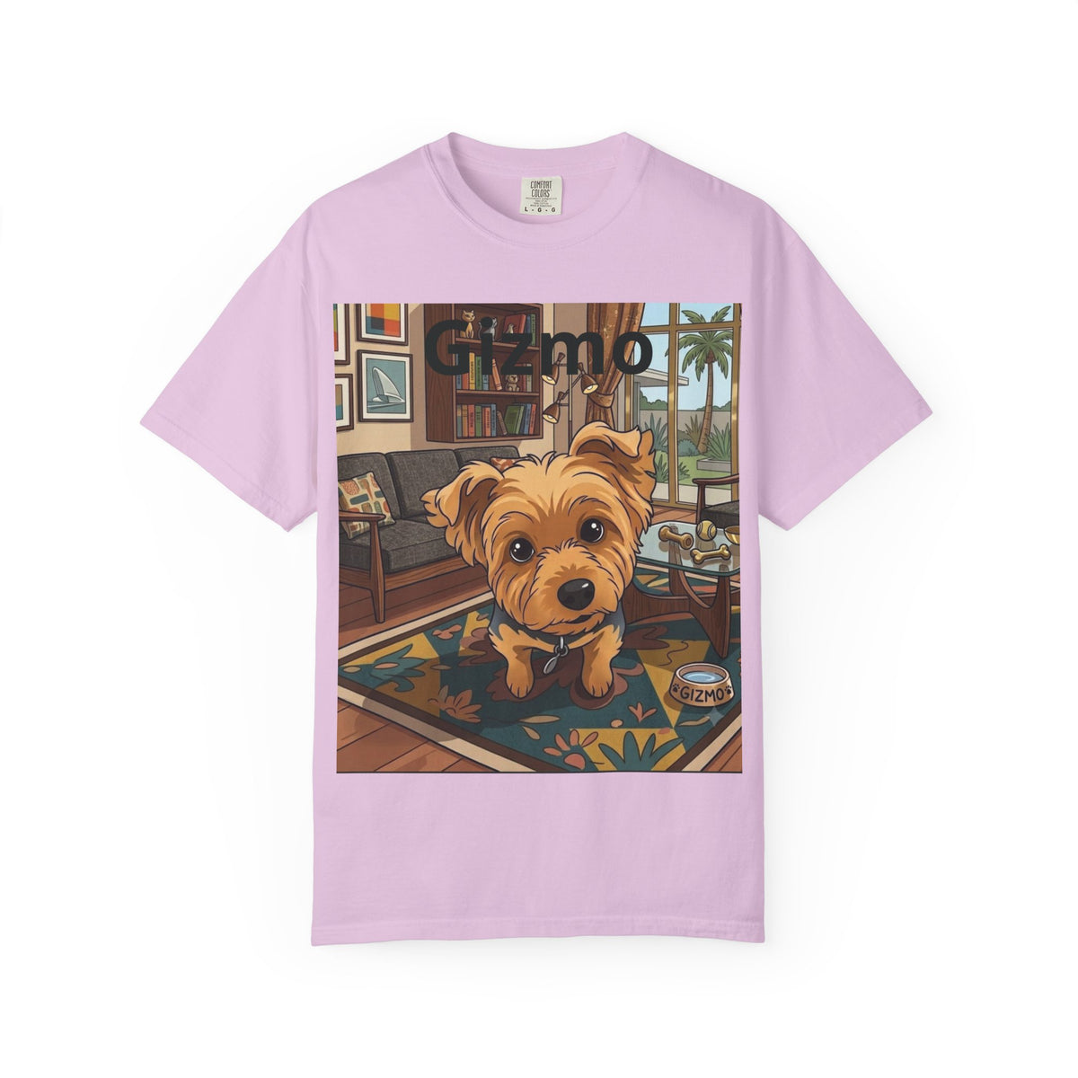 Gizmo Yorkie Portrait T‑Shirt — Cute Yorkie Dog Tee