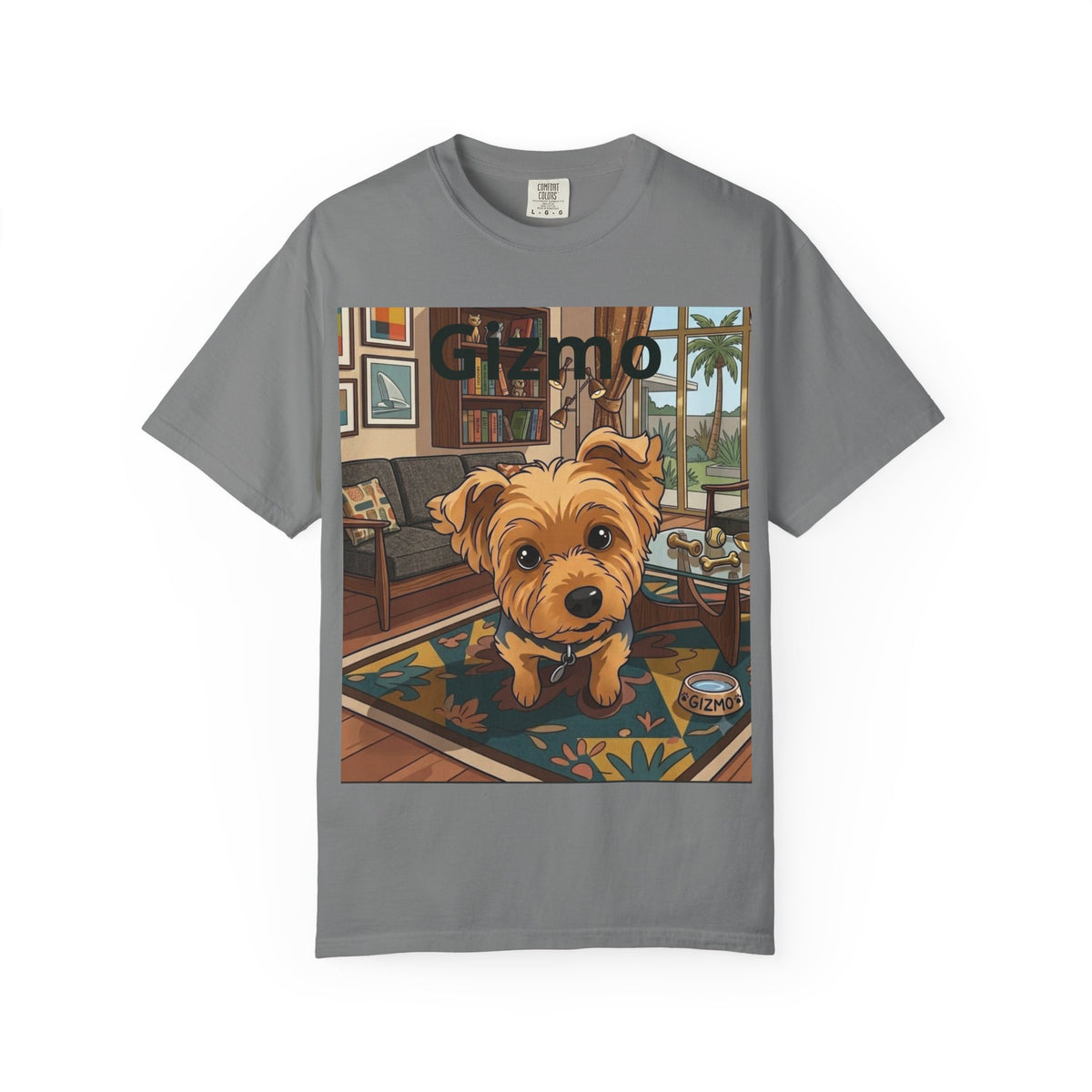 Gizmo Yorkie Portrait T‑Shirt — Cute Yorkie Dog Tee