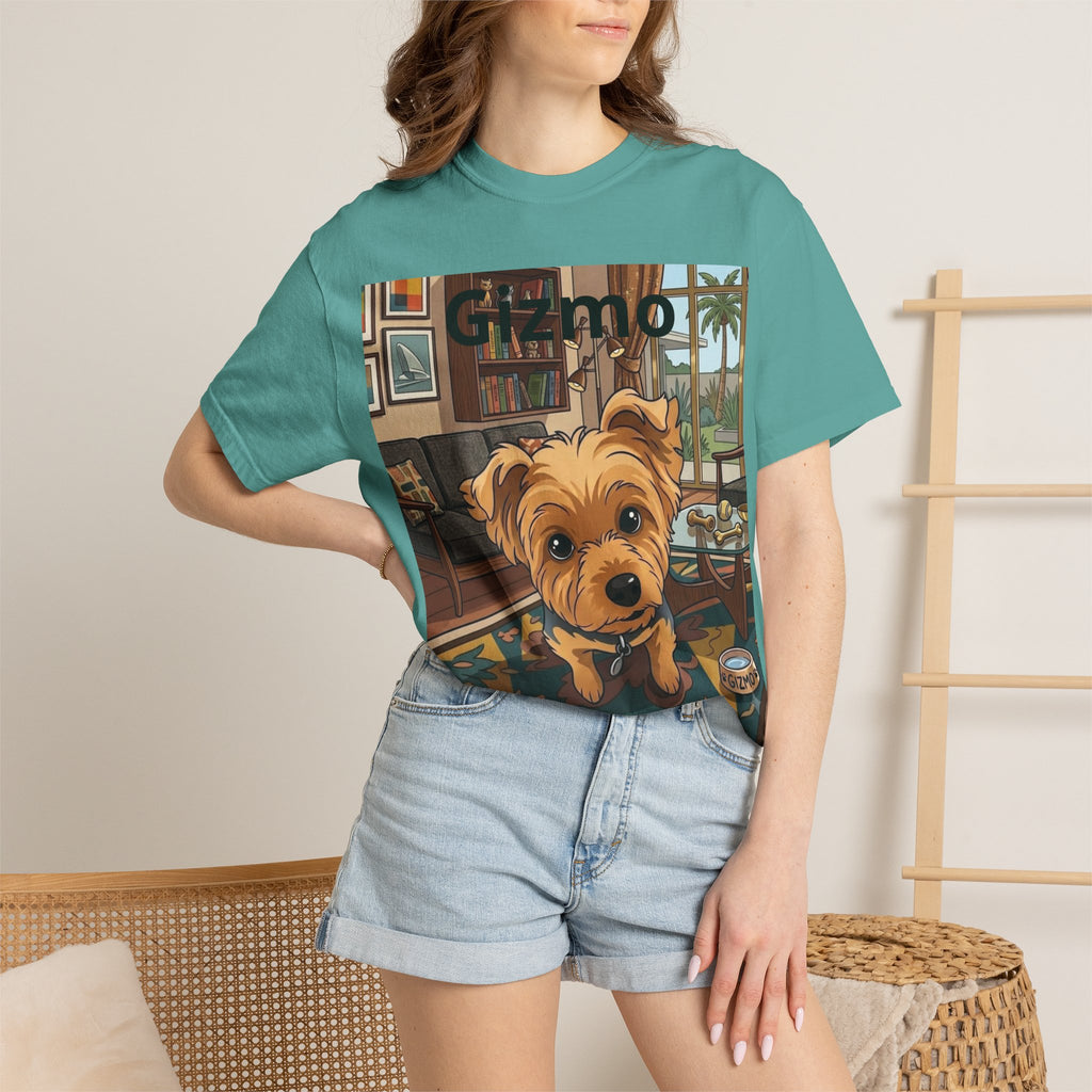Gizmo Yorkie Portrait T‑Shirt — Cute Yorkie Dog Tee