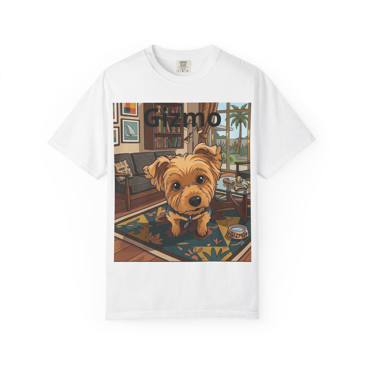 Gizmo Yorkie Portrait T‑Shirt — Cute Yorkie Dog Tee