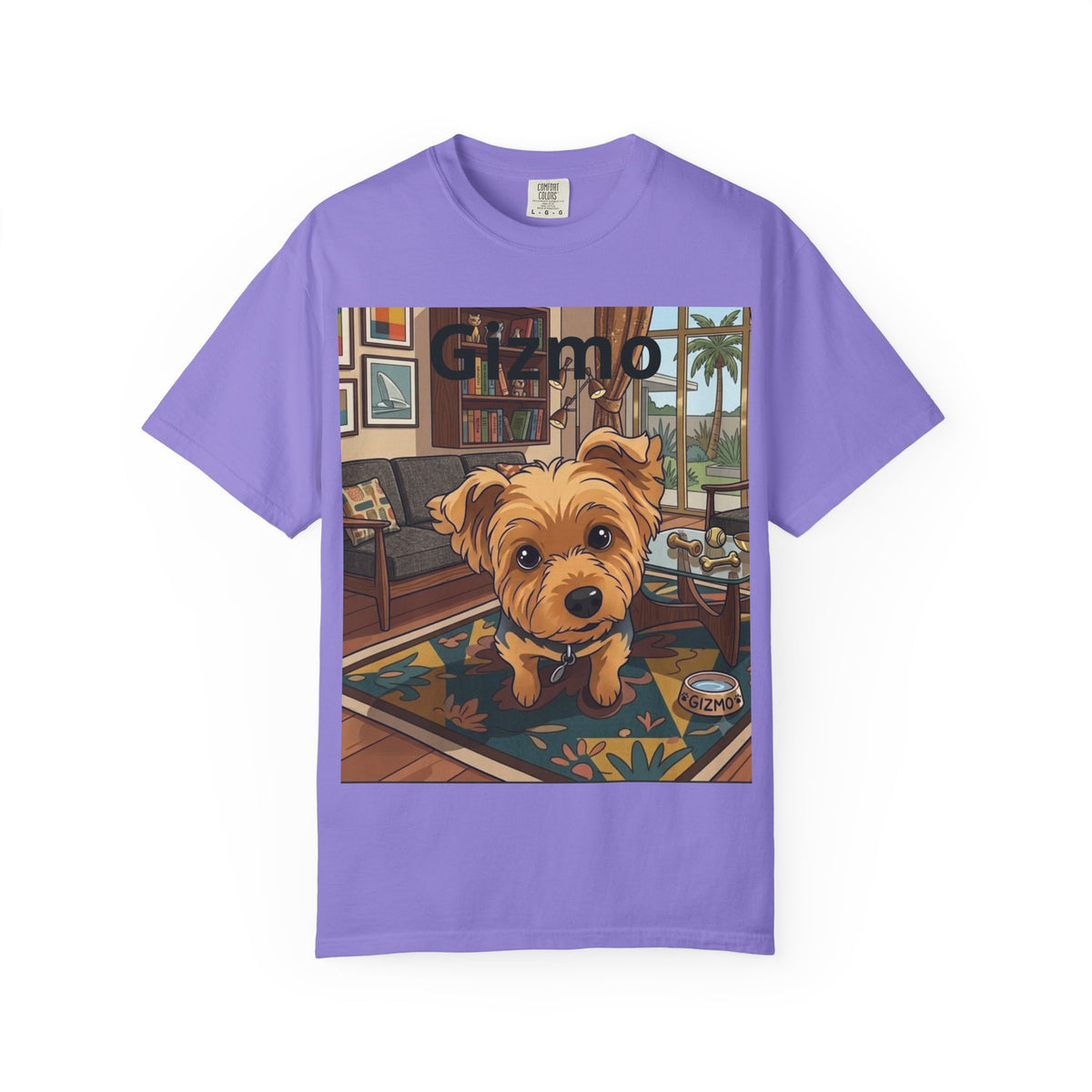 Gizmo Yorkie Portrait T‑Shirt — Cute Yorkie Dog Tee