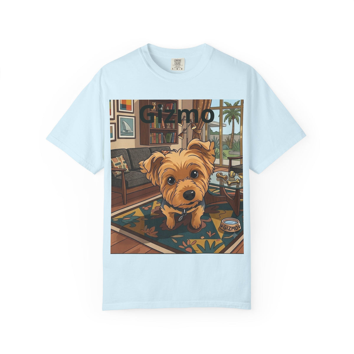 Gizmo Yorkie Portrait T‑Shirt — Cute Yorkie Dog Tee
