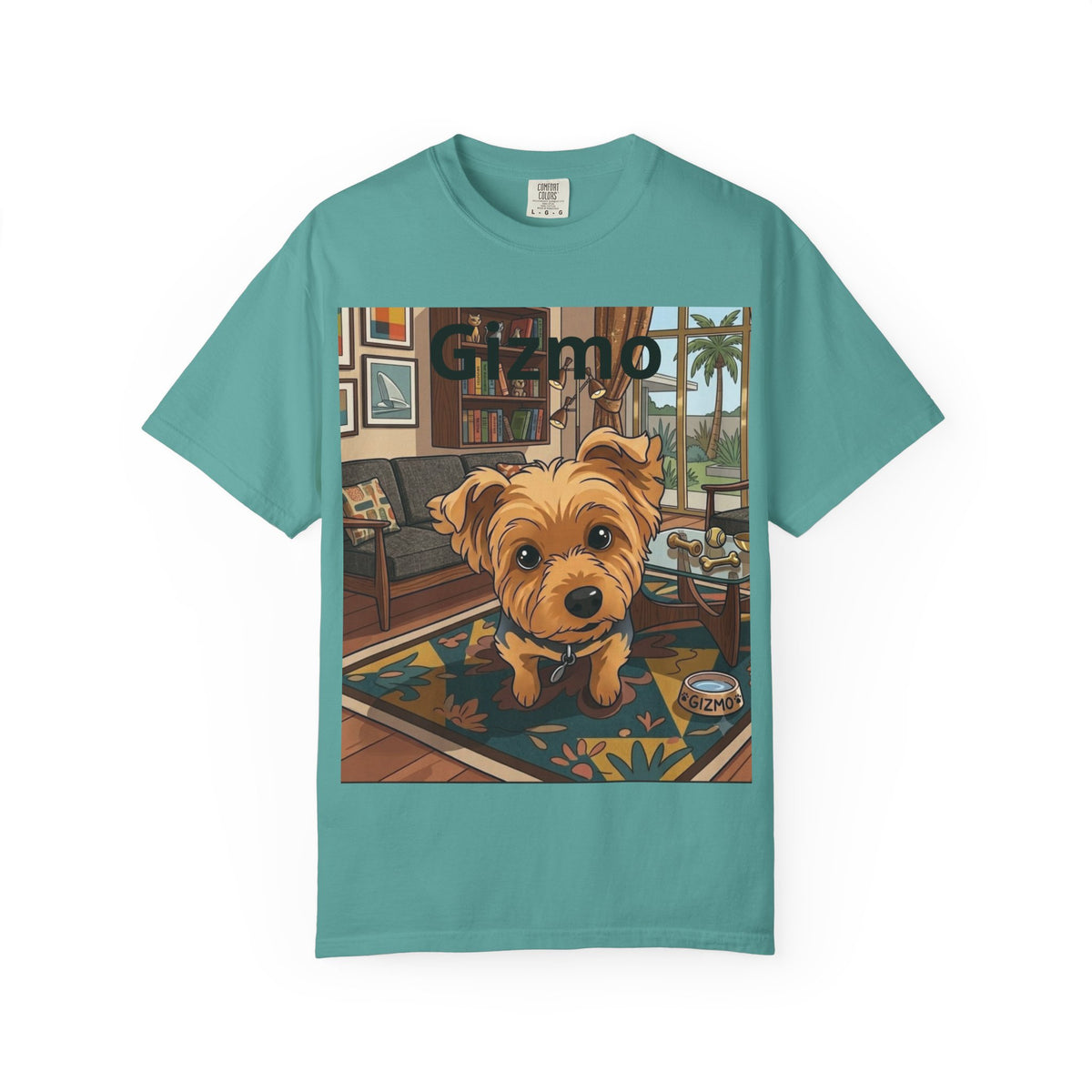 Gizmo Yorkie Portrait T‑Shirt — Cute Yorkie Dog Tee