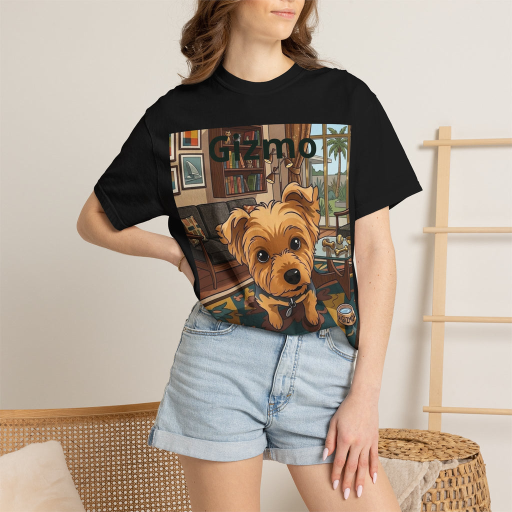 Gizmo Yorkie Portrait T‑Shirt — Cute Yorkie Dog Tee