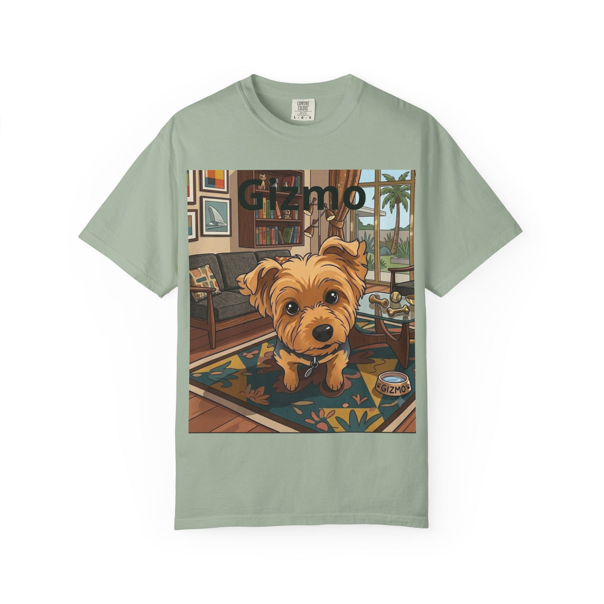 Gizmo Yorkie Portrait T‑Shirt — Cute Yorkie Dog Tee
