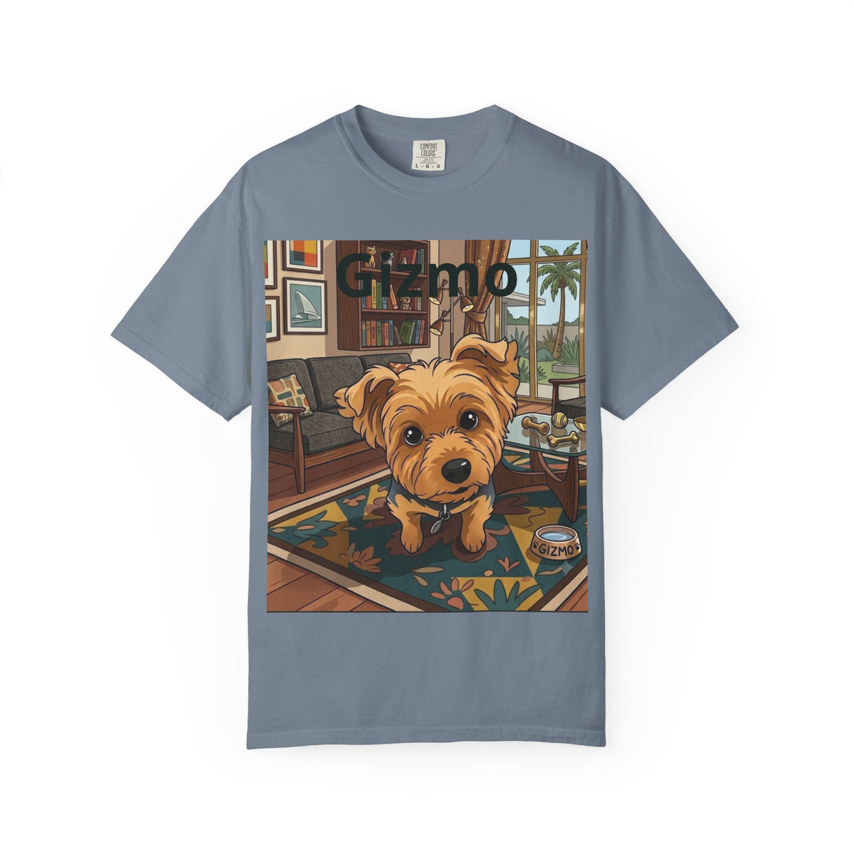 Gizmo Yorkie Portrait T‑Shirt — Cute Yorkie Dog Tee