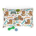 Personalized Dog Pet Bed — Cute Yorkie Pattern with Name ‘Gizmo’