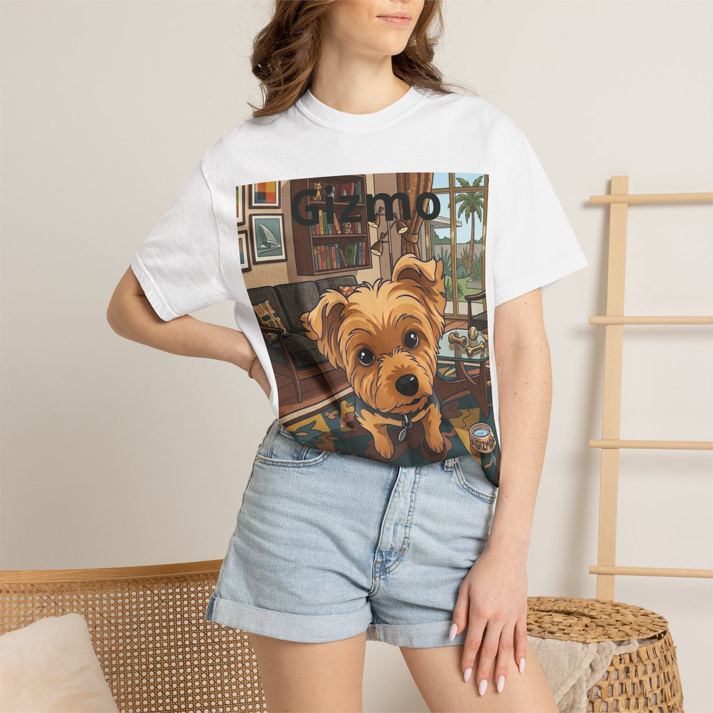 Gizmo Yorkie Portrait T‑Shirt — Cute Yorkie Dog Tee