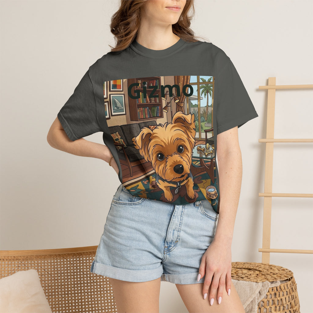 Gizmo Yorkie Portrait T‑Shirt — Cute Yorkie Dog Tee