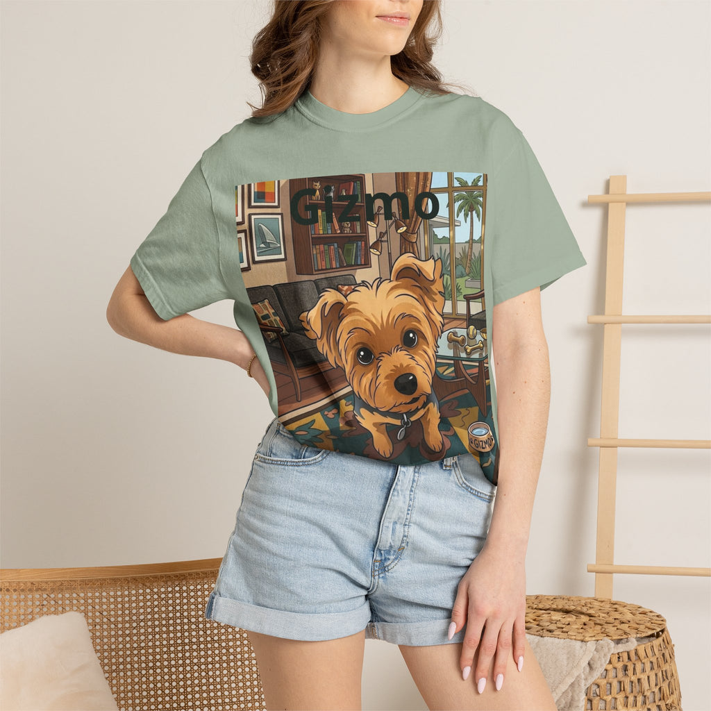 Gizmo Yorkie Portrait T‑Shirt — Cute Yorkie Dog Tee