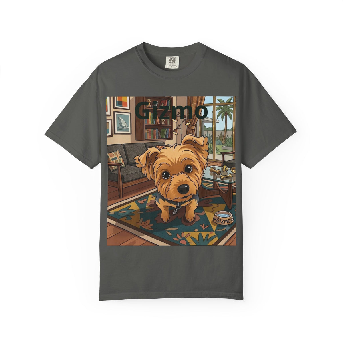 Gizmo Yorkie Portrait T‑Shirt — Cute Yorkie Dog Tee
