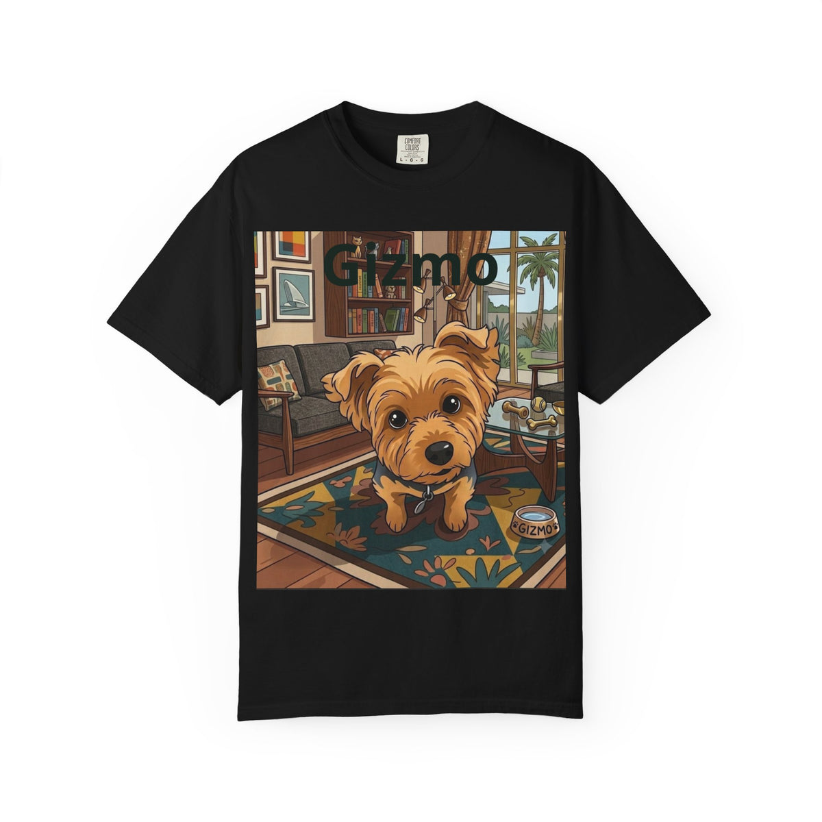 Gizmo Yorkie Portrait T‑Shirt — Cute Yorkie Dog Tee